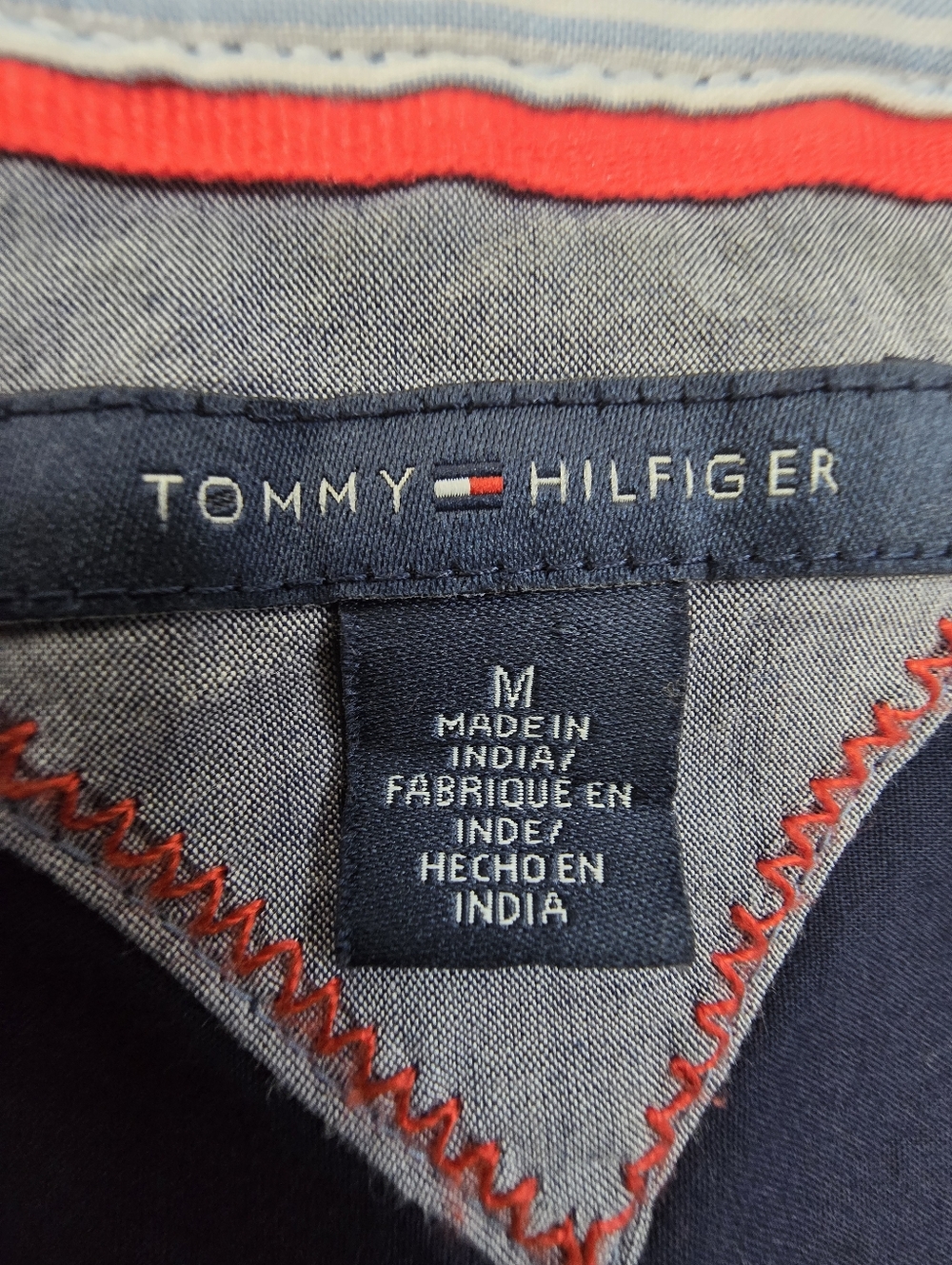 Tommy Hilfiger dark blue two-pocket button-up shirt - Picture 5 of 5